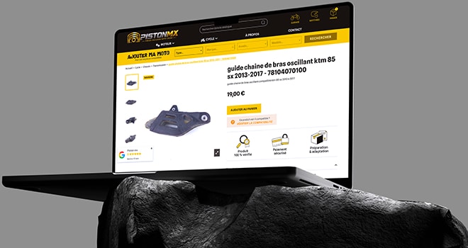 Piston MX fiche produit PrestaShop